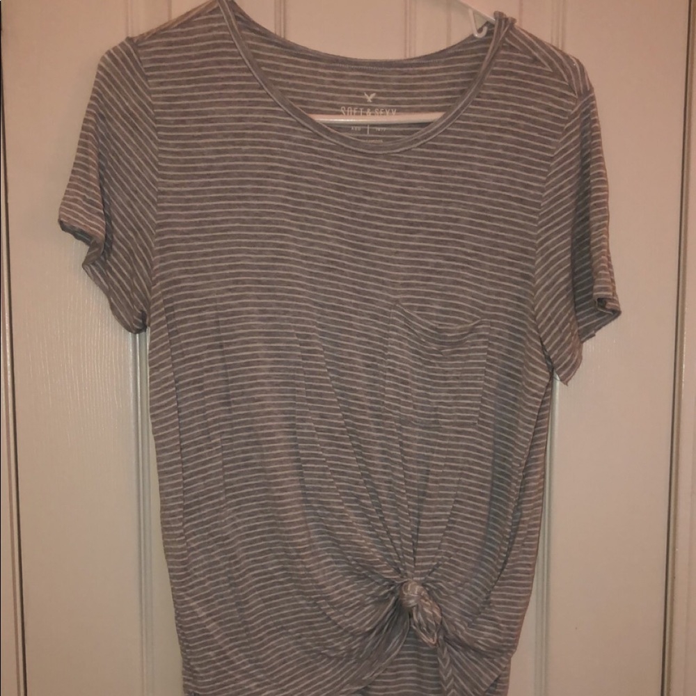 striped short sleeve